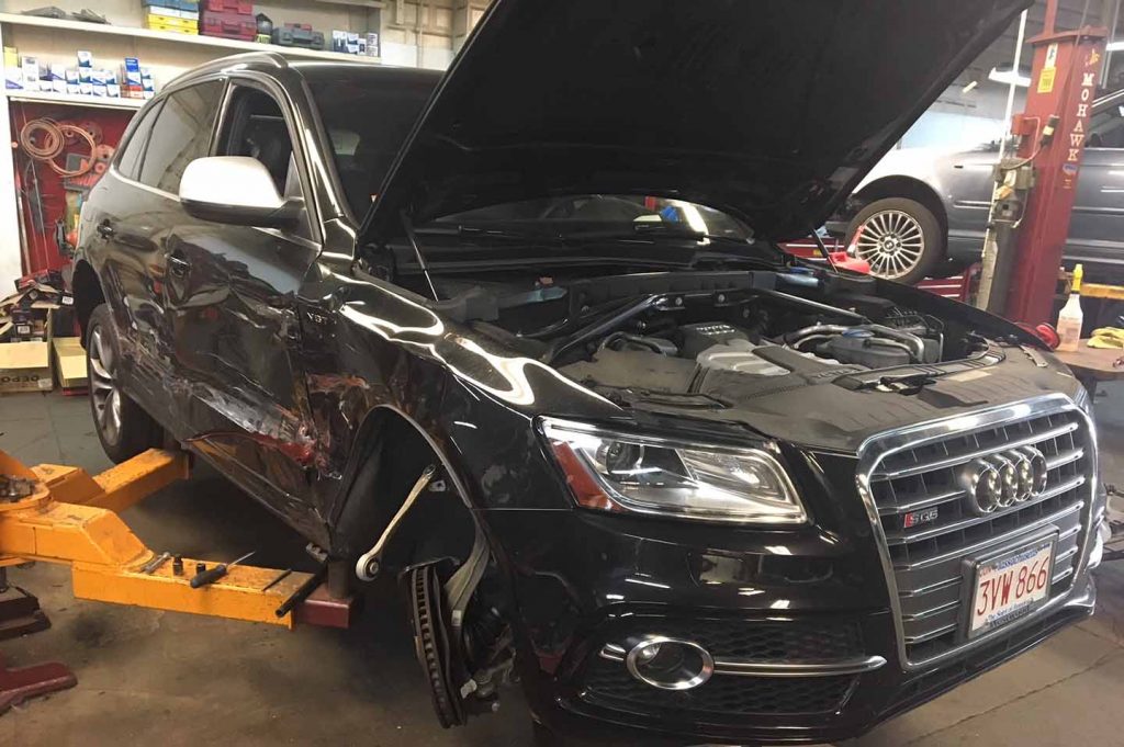 Audi before collision repair